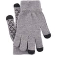 thumbnail image 1 of Knit thermal gloves, wool non-slip touch screen gloves, 1 of 5