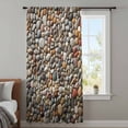 thumbnail image 3 of Colorful Stones Sheer Curtains 63 Inches Long, Farmhouse Stones Modern Art Light Filering Curtains, Breathable Simi Curtain Privacy Drapes for Living Room Bedroom Lightweight Window Treatment, 3 of 9