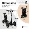 thumbnail image 5 of Ephesus S5 | Folding Mobility Scooter for Adults | 4-Wheel and Long Range (Gold), 5 of 7