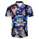 thumbnail image 3 of Camisas con botones para hombre, camisetas con estampado 3D completo, camisetas gráficas novedosas, camisetas hawaianas divertidas de manga corta de verano, camisetas de calle, 3 of 5