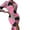 Pink, variant on FcBaudy Long Sleeve V-Neck Dress,Summer Dresses for Women,Womens Dresses Women Dress Turn-down Neck Long Sleeve Printing Draw Back Shirt Buttons Dress Women Dress