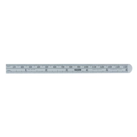 UPC: 0038728320605 | General 6 in. L X 1/2 in. W Stainless Steel Precision Pocket Rule Metric