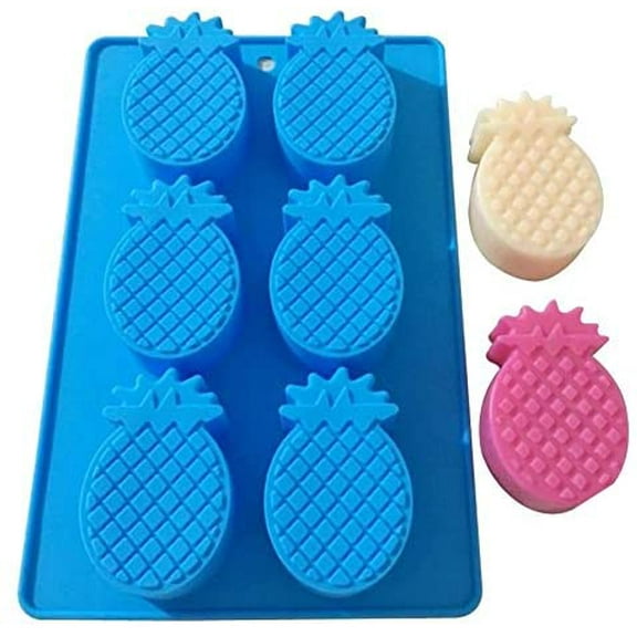 ABPETE Silicone Molds Pineapples, Tropical Fruit Shape Craft Art Silicone Soap Molds, Summer Hawaiian Theme Craft Molds DIY Handmade Soap Cake Bread Chocolate Molds - Craft Making Supplies by ABPETE