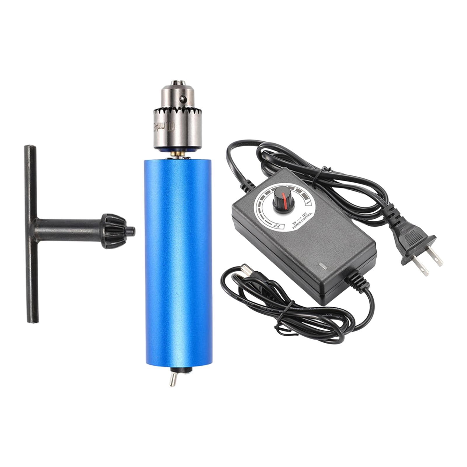 QccHieUs Small Electric Drill Handheld Drill Speed Adjustable Strong Carving Engraver Pen Type A