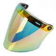 thumbnail image 4 of Lente de casco de motocicleta de tres botones, espejo recto universal para casco de motocicleta, 4 of 5