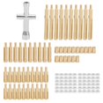 thumbnail image 1 of M3 Brass Hex Pillar Screw Nut Parts Kit， Mini Cross Wrench Socket Set Bolts Fastener Assortment with Hex Pillar, Nut and Cross Wrench Socket for Smart Car, 1 of 7