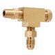 thumbnail image 1 of Adaptador en T de latón 4AN 1/8in NPT BSP, sellado perfecto para Sensor de presión de alimentación de aceite Turbo Jadeshay A, 1 of 8