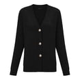 thumbnail image 7 of Bxsruta Womens Cardigan Sweaters Long Sleeve Button Down V Neck Casual Knit Outwear, 7 of 7
