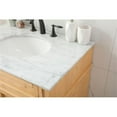thumbnail image 4 of Elegant Decor Park Avenue 32" Aluminum MDF Single Bathroom Vanity - Natural Wood, 4 of 8
