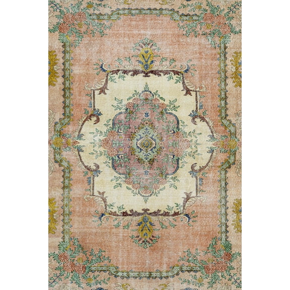 Pink Oriental Area Rugs for Living Room Washable Rugs Boho Moroccan Area Rug Soft Neutral Geometric Bohemian Carpet Distressed Indoor Rug for Bedroom Dining Room Office Foldable Nonslip Rug