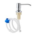 thumbnail image 1 of Cabezal de bomba dispensador de jabón Advancent Acero inoxidable con tubo de silicona dorado, 1 of 1