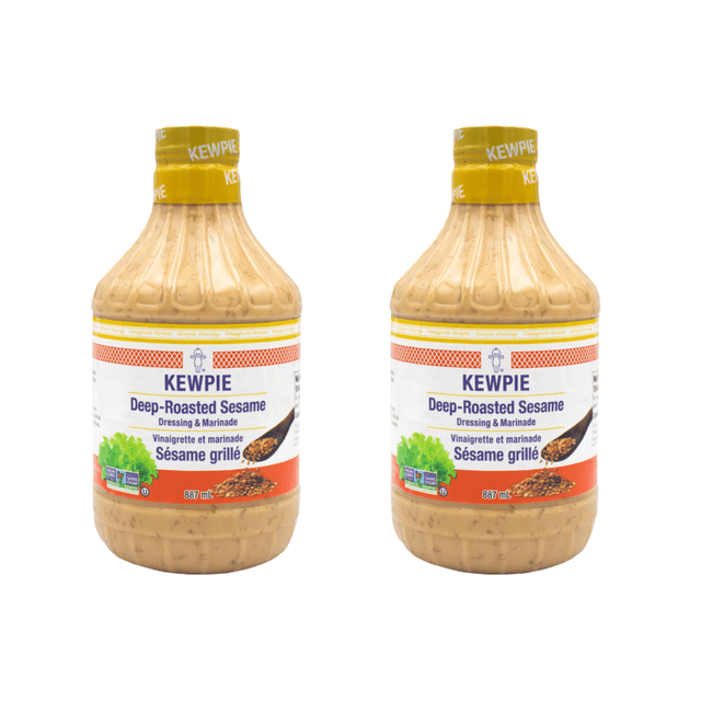 Kewpie Vinaigrette au Sésame de Style Japonais Rôtie, 887 ml (Lot de 2), 1,77 L au Total