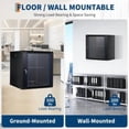 thumbnail image 5 of Ataucjin 12U Wall Mount Network Cabinet - 17.7" Deep Server Rack Enclosure with Locking Glass Door & Removable Side Panels, IT/AV Equipment Rack for Secure Data and Audio-Visual Installations, 5 of 7