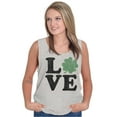 thumbnail image 4 of St Patrick's Day Shamrock Love Tank Top Tee Shirt Women Brisco Brands S, 4 of 5