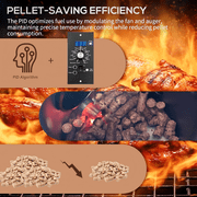 Meatender PID Pro Controller 365 for Traeger Pellet Grill, Black 5.5x2.8x2 inch with RTD and 2 Meat Probes Kit