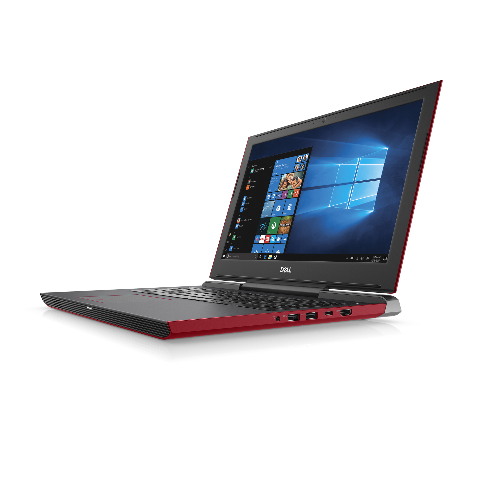 Dell G5 Gaming Laptop 15.6" Full HD, Intel Core i7-8750H, NVIDIA GeForce GTX 1050 Ti 4GB, 1TB HDD + 128GB SSD Storage, 8GB RAM, G5587-7037RED-PUS - image 3 of 6