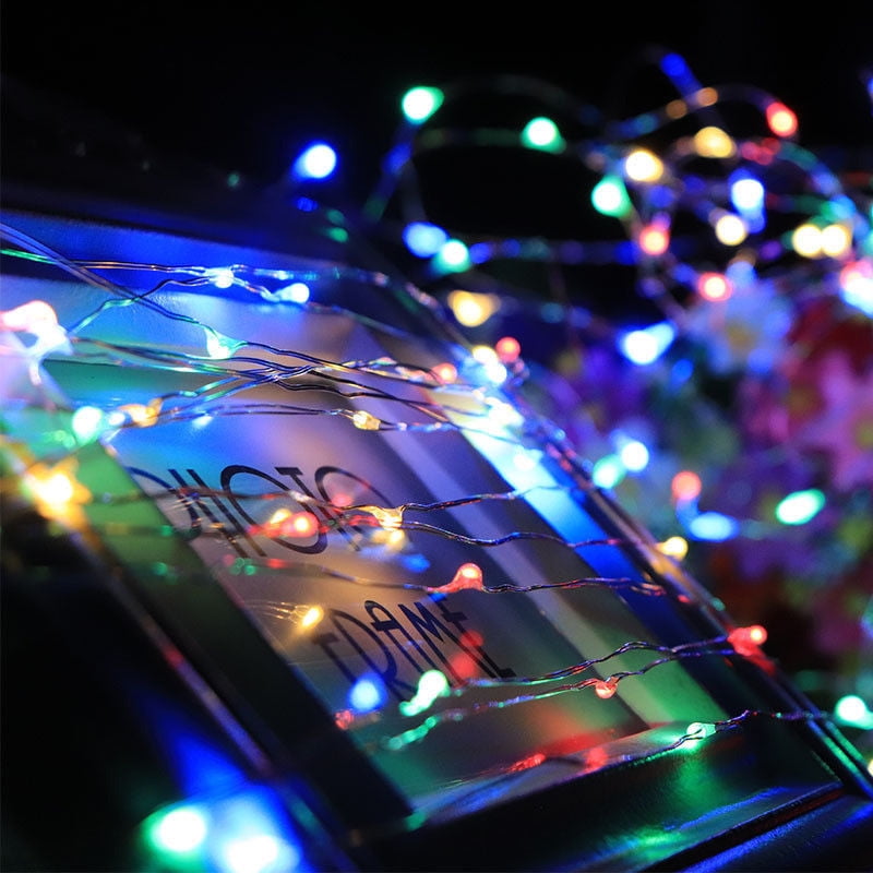 6 Pack 20 LED Battery Micro Rice Wire Copper Fairy String Lights Party 2M UK 