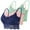Blue, variant on SNOWSONG Push Up Bras for Women, 3 Pcs Women's Stretchy Camisole Bra Plus Size Comfort Wireless Bra Padded Lace Top Wireless Bras, Bras for Women, Comfy Bras for Women White S