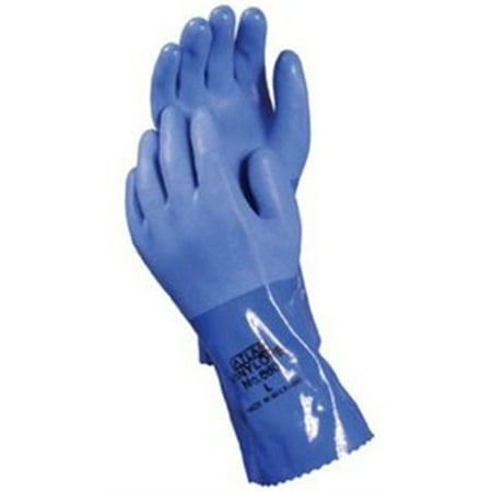 660S-07Rt Pvc Triple Dip Blue Atlas Gloveknit Liner, Showa Best Glove, EACH,