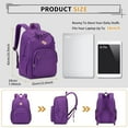thumbnail image 3 of Soda Candy School Backpack Large Casual Book Bag Lightweight Book Bag fits 15.6 Inch Water Resistant Laptop Backpacks for Middle High School College Travel Work, Purple, 3 of 8