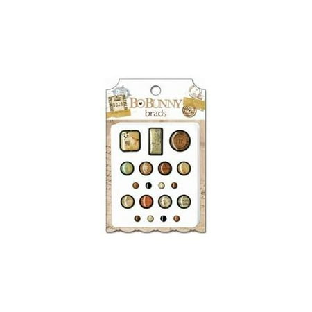 Bo Bunny 123660 Et Cetera Brads 19-Pkg-Variety Pack