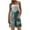 Blue, variant on Women's Casual Rompers Loose Overalls One Piece Sleeveless Printed Wide Leg Short Pant Jumpsuits With Pockets Blue S