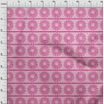 thumbnail image 3 of oneOone Organic Cotton Voile Fabric Stripe & Mandala Block Printed Craft Fabric BTY 42 Inch Wide, 3 of 4