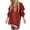 Wine, variant on GigrtiJin Womens Long Sleeve Sweatshirt Dress Casual Pullover Zipper Slit Mini Dresses Fashion Loose Lightweight Dresses