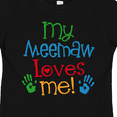 thumbnail image 4 of Inktastic Me Meemaw Loves Me Cute Boys or Girls Toddler T-Shirt, 4 of 5