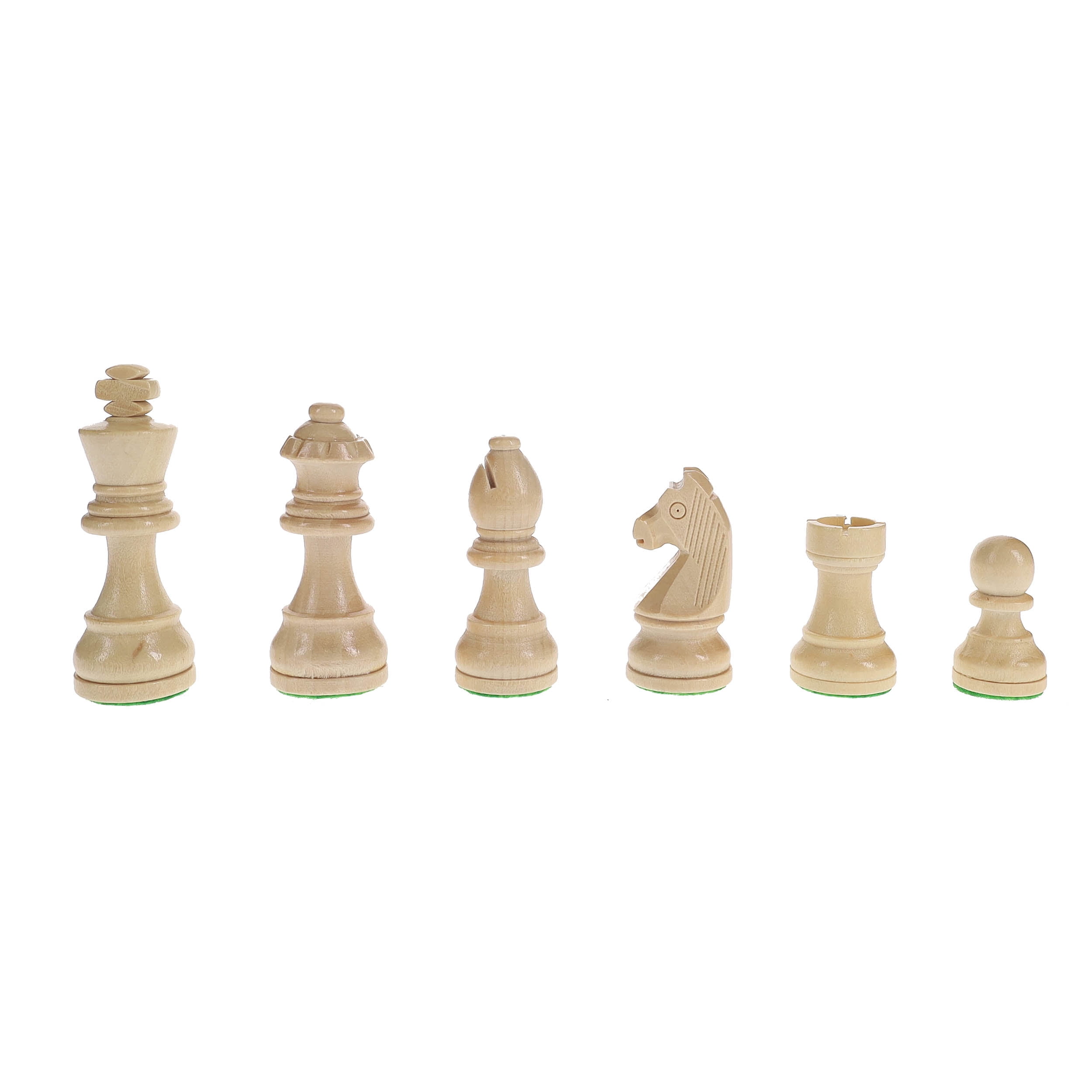 French Staunton Wood Chess & Checkers Set, 15 inch Board with Storage