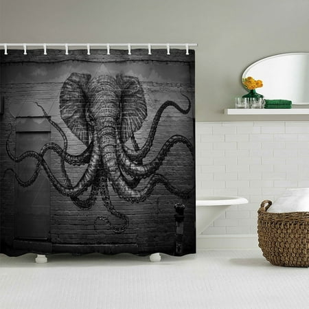 Shower Curtain Waterproof Polyester Fabric Bath Curtains 12