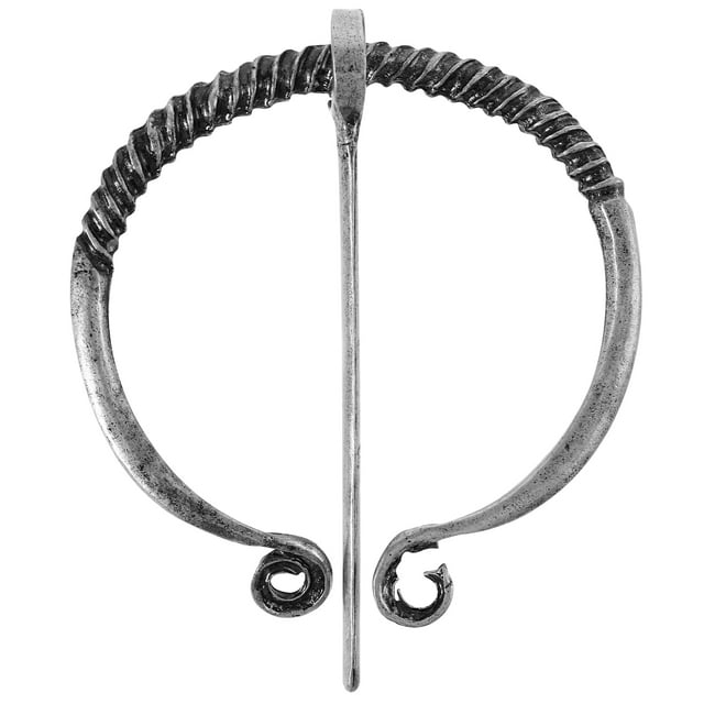 Broches vikingos, alfileres vikingos para el pecho, decoración vikinga, collar vikingo, accesorios para bolsos, hebilla de cinturón (plata)