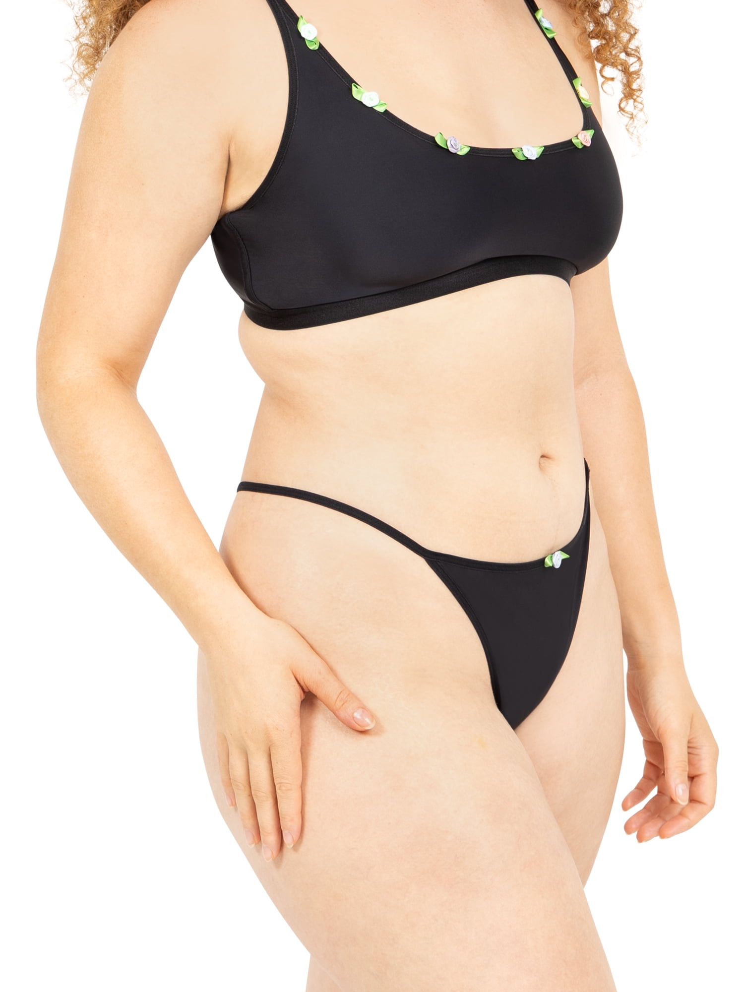 Parade Mesh Scoop Bralette and String Cheeky Set, Sizes XS to 3XL