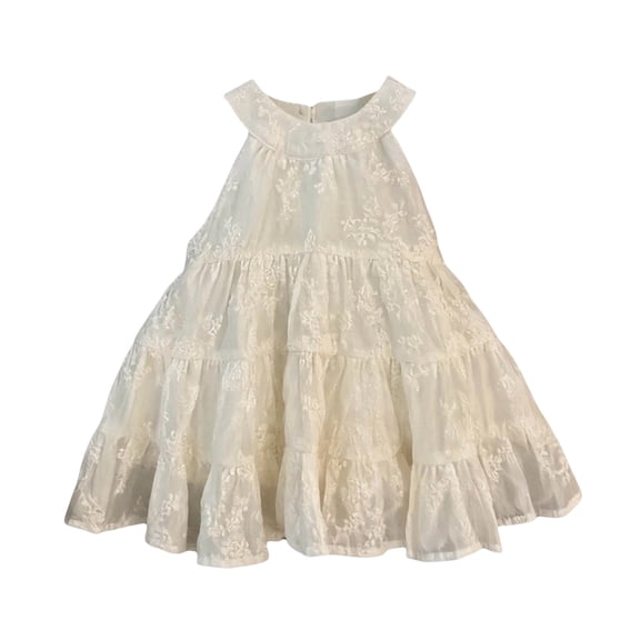 JAJAHO Toddler Girls Dresses Floral A-Line Dress Casual Sleeveless Summer Party Wear For Kids 1-7Y