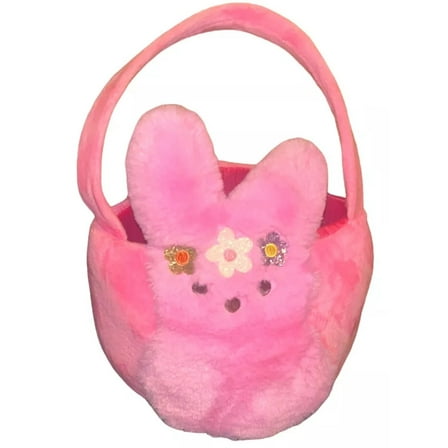 Peeps Easter Egg Hunt Basket - Plush Bunny Pink