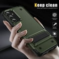 thumbnail image 5 of Allytech for Galaxy A03s Case, Military Grade Shockproof Kickstand Drop Protection Bumper Back Cover Case for Samsung Galaxy A03s 6.5" - Armygreen, 5 of 7