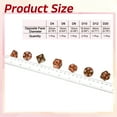 thumbnail image 2 of Polyhedral DND Dice Set, 7 Pcs DND Acrylic Dice for RPG Role Playing Table Games Tabletop Gaming Accessories, Pearl Pattern Brown, 2 of 6
