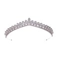 thumbnail image 1 of SHISUYAN Elegant Crystal Rhinestone Hair Band for Home Silver Alloy Durable Design Wide Application in, 1 of 8