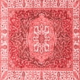 thumbnail image 1 of Ahgly Company Machine Washable Indoor Square Oriental Red Modern Area Rugs, 3' Square, 1 of 4