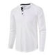 thumbnail image 1 of Camisas De Manga Larga De Algodón Henley Para Hombre, 1 of 4
