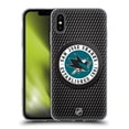 thumbnail image 1 of Head Case Designs Officially Licensed NHL San Jose Sharks Puck Texture Soft Gel Case Compatible with Apple iPhone XS Max, 1 of 7