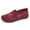 Wine, variant on CAIXAI Women's Walking Shoes Wide Walking Shoes for Women Classic Knit Upper Embroidery Women's Sneakers Walking Anti-Skid Arch Support Platform Mary Janes Hands-Free Workout Gym Shoes