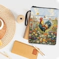 thumbnail image 3 of HELLHERO Rooster in Pastoral Setting Book Sleeve, 1pcs Polyester Fabric Zipper Book Storage Bag for Books, Magazines, and Stationery, 11.42 x 8.66 Inch, 3 of 8