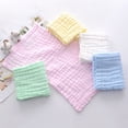 thumbnail image 3 of JANGSLNG Baby Washcloth Soft Absorbent Baby Bath Towel Square Gauze Facecloth Face Wash Wipe Hand Newborn Infants Kids Girls and Boys Handkerchief, 3 of 8