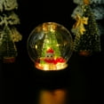 thumbnail image 6 of Uutvery Christmas Gift Transparent Ball,LED Night Light with Christmas Tree,Christmas Snow Globe with Snowman and Santa Claus,Desktop Decor Luminous Ornaments for Xmas Holiday Party Gifts, 6 of 7