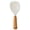 Transparent, variant on vertical heat-resistant silicone rice cooker spoon, non stick cooking spoon, anti scald kitchen tool, Rice and Potato Servers, Standing Silicone Rice Spoon - Style A