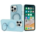 thumbnail image 3 of For Apple iPhone 11 /6.1" MagSafe Compatible with 360 degree Circle Ring Stand Magnetic Kickstand Slim Hybrid Cover ,Xpm Phone Case [ Blue ], 3 of 4