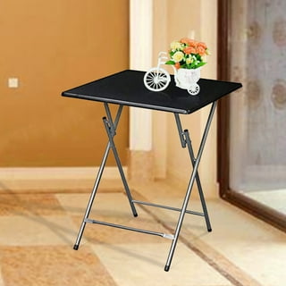 Carter Rectangular Metal Folding Tray Table