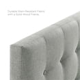 thumbnail image 6 of Modern Fabric Upholstered Full Panel Headboard in Gray, 6 of 7