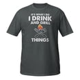 thumbnail image 2 of Its What I Do Drink Grill Things BBQ Pitmaster Summer Tee T-Shirt (Dark Heather, L), 2 of 2